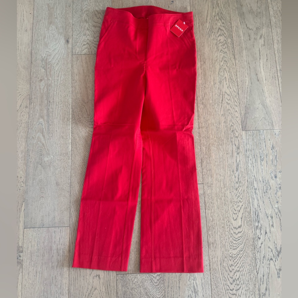 SPANX Red Wide-Leg Pants